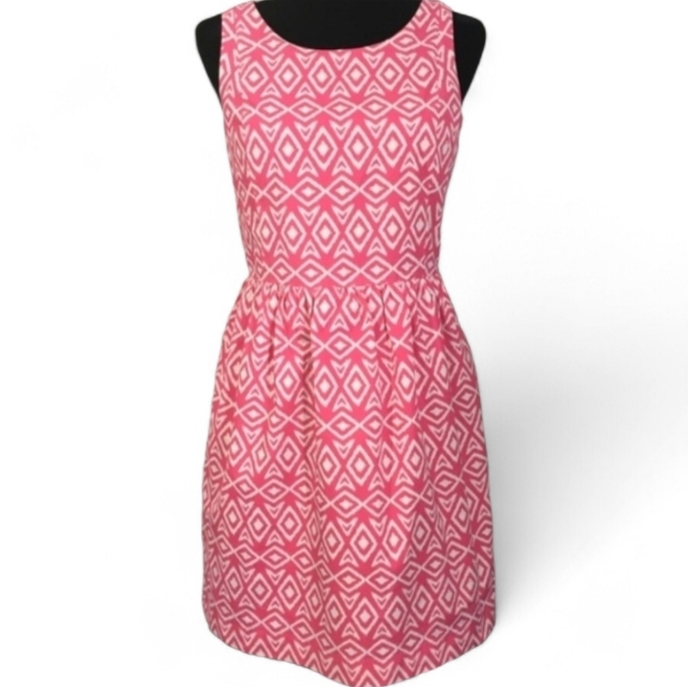 Brooks Brothers 346 Women's Pink Preppy Office Dress. Pockets. Sz 10 - Picture 2 of 9